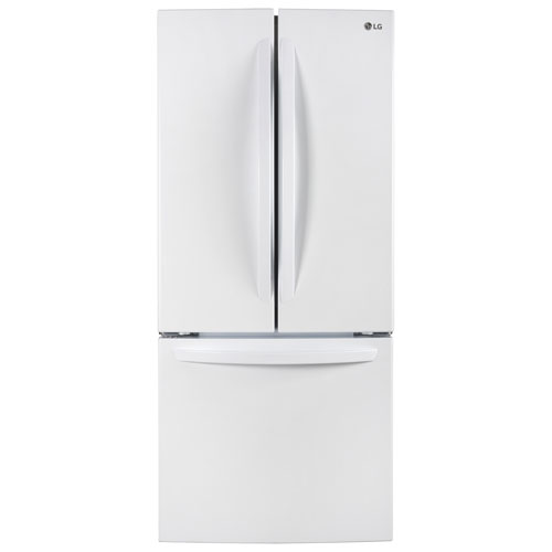 Réfrigérateur à deux portes de 21,8 pi³ et 30 po de LG - Blanc