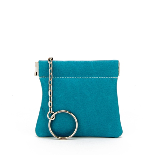 teal leather purses