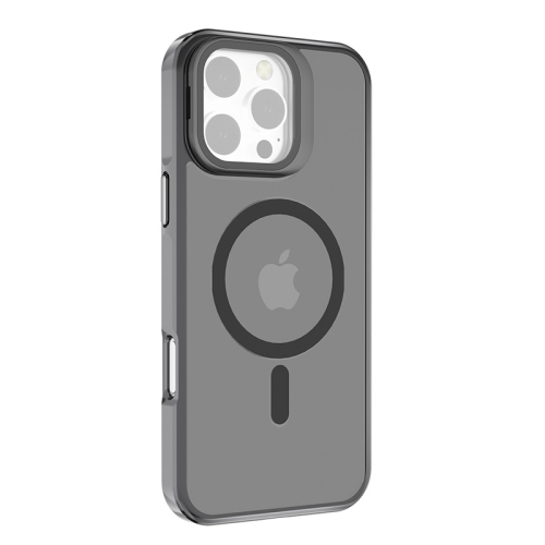 TopSave Matte Semi Clear Protective with Raised Camera Lens Cover and Metallic Trim Adjustable Camera Cover Kickstand Phone Case For iPhone 16 Pro