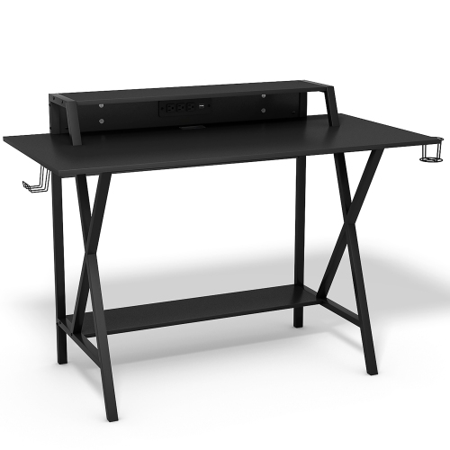Costway Professional All-In-One Gaming Desk – Black