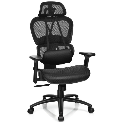 Gymax Mesh Office Chair Recliner High, Best High Back Office Chair With Lumbar Support