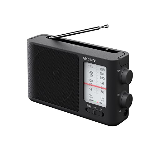 Image 1 of 5.. Sony ICF-506 Analog Tuning Portable FM/AM Radio, Black
