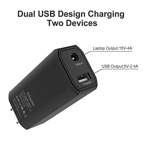 BND Microsoft Surface Pro Charger, 65W Portable Charger for Microsoft Surface Pro 3 4 5 2017 Tablet/Surface