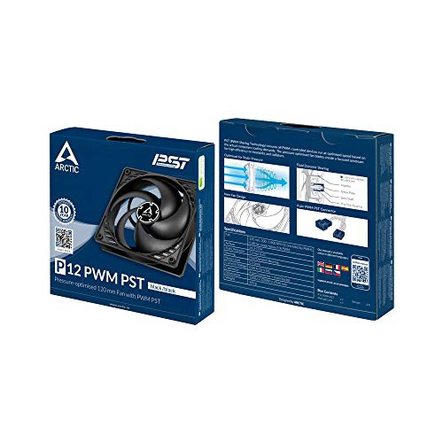 Arctic ACFAN00120A Pressure-Optimized 120 mm Fan with PWM and PST, Black