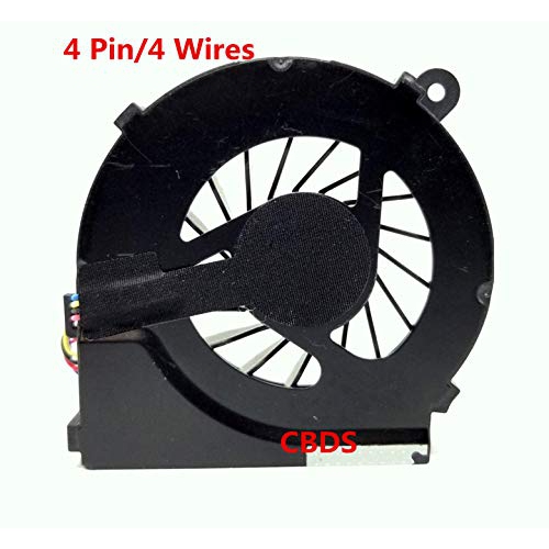 (CBDS) Replacement Parts 4 Pin 4 Wires CPU Cooling Fan - Compatible with HP Pavilion 4 Pin 4 Wires G6 G6-1000 G6-1100