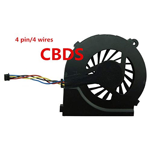 (CBDS) Replacement Parts 4 Pin 4 Wires CPU Cooling Fan - Compatible with HP Pavilion 4 Pin 4 Wires G6 G6-1000 G6-1100