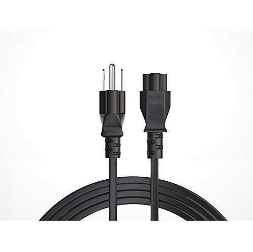 Pwr Long 6 Ft 3 Prong AC Laptop Power Cord Cable for Dell IBM Hp Compaq Asus Sony Toshiba Lenovo Acer