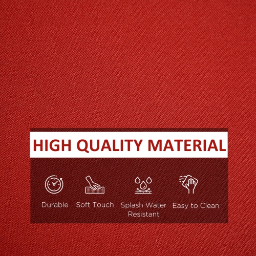 Outsunny 14Pcs Outdoor Cushion Covers, Patio Cushion Covers Replacement for Rattan Sofa Set - No Cushion Included, Red