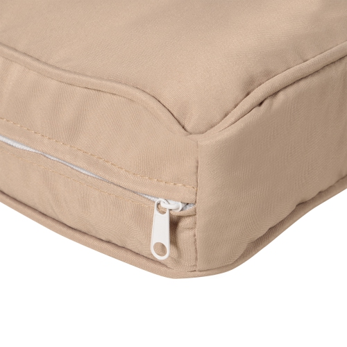 Outsunny 14Pcs Outdoor Cushion Covers, Patio Cushion Covers Replacement for Rattan Sofa Set - No Cushion Included, Light Yellow