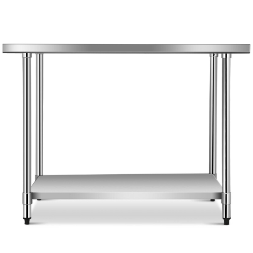 Gymax 30'' x 48'' Stainless Steel Food Prep & Work Table Commercial Kitchen Table Silver