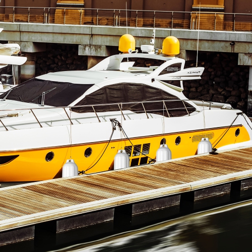 Gymax 23'' Boat Fenders Hand Inflatable Marine Bumper Shield Protection Pack of 4 White