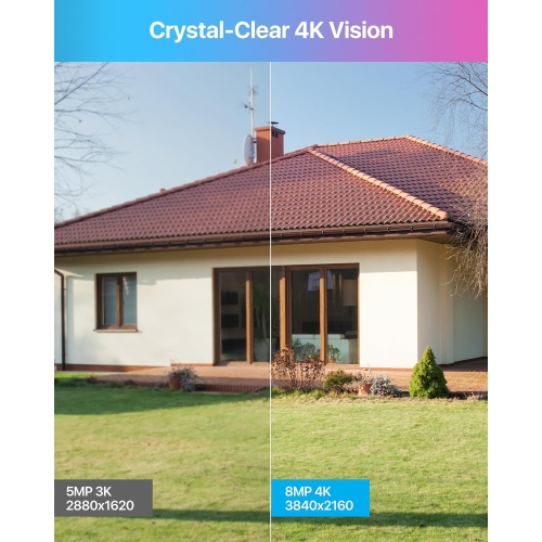 Système de caméra de surveillance PoE 2 Mpx de ZOSI, enregistreur vidéo réseau 8 canaux et (4) caméra IP 1 920 x 1080p d’intérieur/extérieur avec