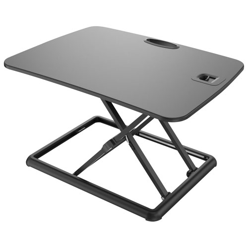 TygerClaw Ultra-Slim Sit-Stand Workstation - Black