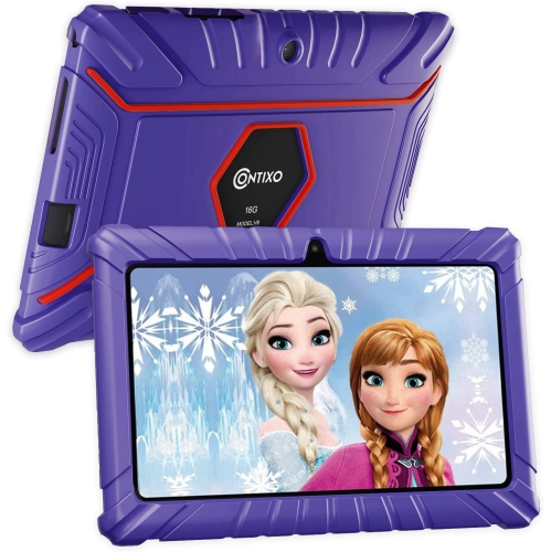 Contixo – tablette pour enfants V8, 7 po HD, 3 à 7 ans, tablette pour tout-petits avec caméra, contrôle parental – Android 11, 16 Go, Wi-Fi, tablette