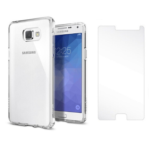 Body Guard 2in1 - Clear Case + Screen protector, Full coverage protection boundle - compatible with Samsung A5