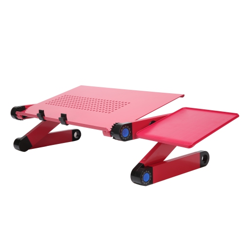 Stimula Lifestyle - Multifunctional Portable Foldable Laptop Personal Computer, PC, Bed, Apple MacBook, iPad Tablet Reading Table - Pink