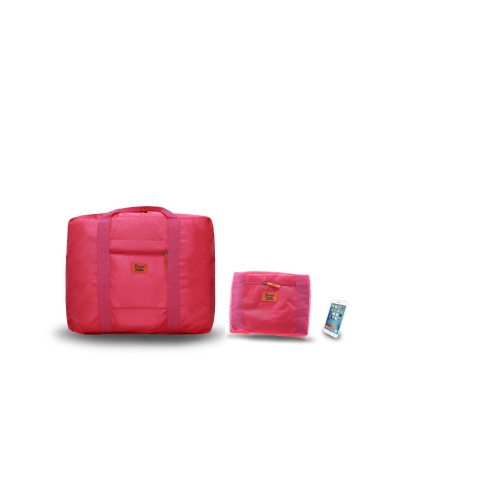 Stimula Lifestyle - Foldable Compact Collapsible Waterproof Travel Backpack, Luggage & Suitcase Bag Carry On 34 Litres - Pink - Free Shipping