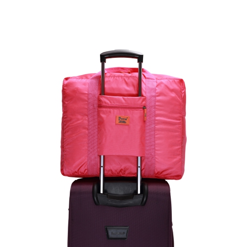 Stimula Lifestyle - Foldable Compact Collapsible Waterproof Travel Backpack, Luggage & Suitcase Bag Carry On 34 Litres - Pink - Free Shipping