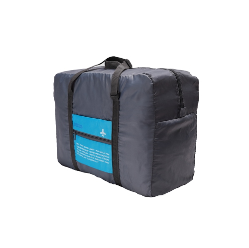 Stimula Lifestyle - Foldable Compact Collapsible Waterproof Travel Backpack Bag for Luggage Suitcase 32 Litres Grey/Blue Cary On Compatible with