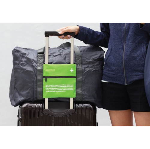 Stimula Lifestyle - Foldable Waterproof Travel Backpack Bag for Luggage Suitcase 32 Litres Grey Green Carry On compatible with Rimowa Samsonite Tumi