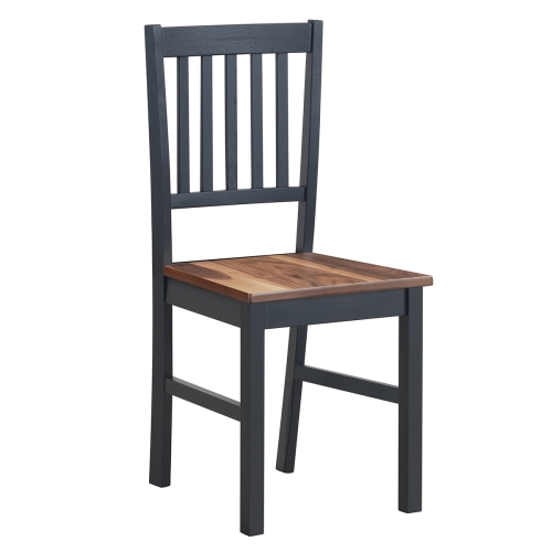 Costway Set of 4 Dining Chair Kitchen Spindle Back Side Chair with Solid Wooden Legs