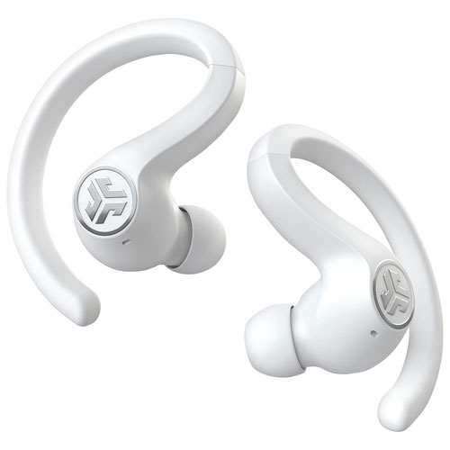 JLab JBuds Air Sport In-Ear Sound Isolating Truly Wireless Headphones - White