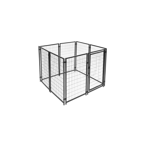 ALEKO® 5'x5'x4' Dog Kennel Heavy Duty Pet Playpen Chain Link Dog Exercise Pen Cat Fence