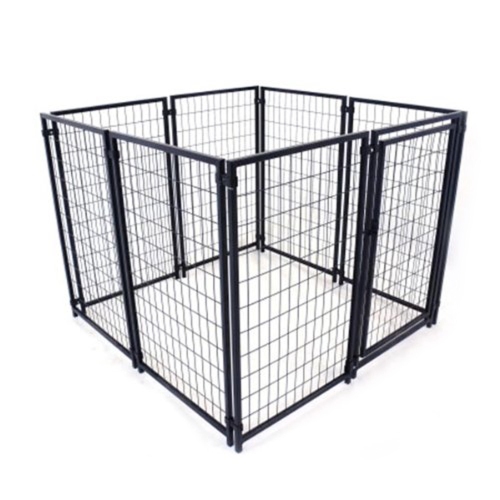 ALEKO® 5'x5'x4' Dog Kennel Heavy Duty Pet Playpen Chain Link Dog Exercise Pen Cat Fence