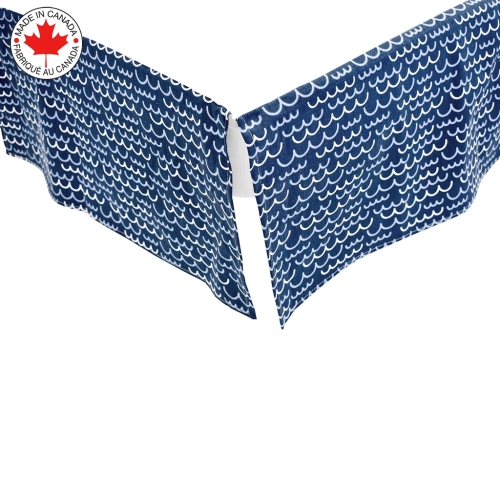 BEBELELO- BABY CRIB BEDDING 4 PIECE - NAVY BLUE AND WHITE BABY WITH WAVE PATTERN&nbsp;