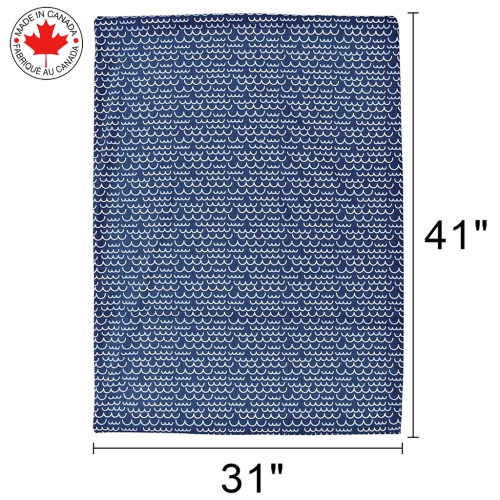 BEBELELO- BABY CRIB BEDDING 4 PIECE - NAVY BLUE AND WHITE BABY WITH WAVE PATTERN&nbsp;