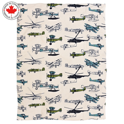 BEBELELO- BABY CRIB BEDDING 7 Pieces Airplanes and Helicopters Bedding - Eva