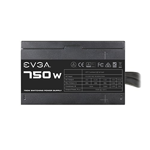 EVGA 750 N1, 750W, 2 Year Warranty, Power Supply 100-N1-0750-L1