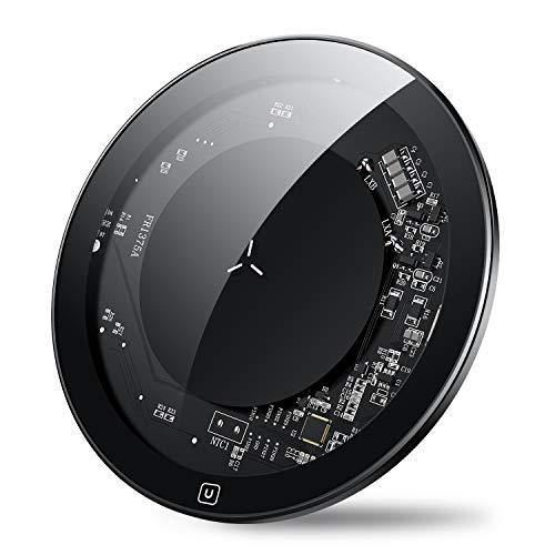 INIU  Wireless Charger, 10W Fast Charging Qi-Certified Type C Wireless Charging Pad Compatible With Iphone 11/11 Pro/11
