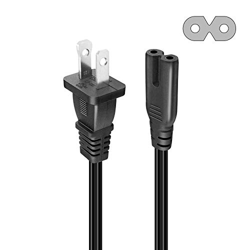 FUHAIHE  Fhaihe [Ul Listed ] 2-Slot to Standard Power Cord (6 Feet / 1.8 Meters), 2 Prong Figure 8 Power Cord / Pa-14, Dual Pin