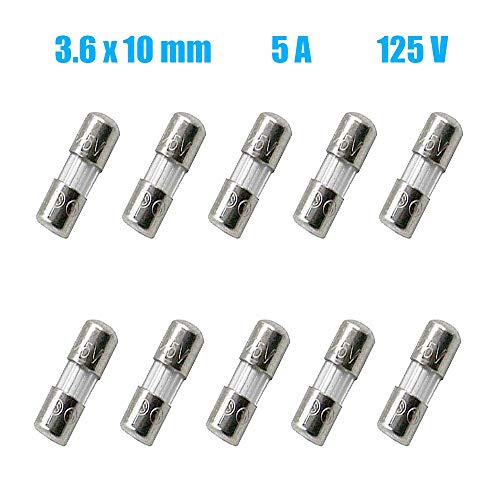 Sixqjzml 10 Pack F5al Fast Blow Mini Fuse 5a 5amp 125v Glass Fuses 0 14 X 0 39 Inch 3 6 X 10 Mm 125volt F5a Best Buy Canada