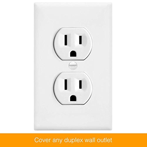 ENERLITES Duplex Wall Plates, Home Electrical Receptacle Outlet Cover, Size 1-Gang 4.50 Inches x 2.76 Inches,