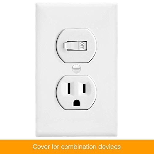 ENERLITES Duplex Wall Plates, Home Electrical Receptacle Outlet Cover, Size 1-Gang 4.50 Inches x 2.76 Inches,