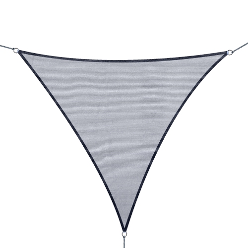 OUTSUNNY  Triangle 10' Canopy Sun Sail Shade Garden Cover Uv Protector Outdoor Patio Lawn Shelter With Carrying Bag In Grey