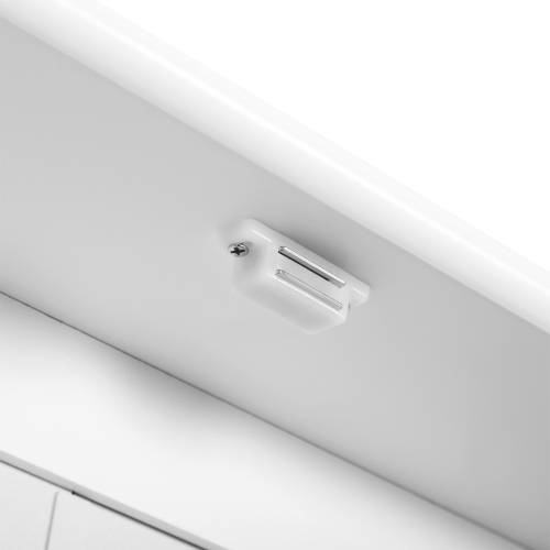 Armoire à pharmacie kleankin, armoire à miroir de salle de bain murale avec portes doubles, tablette ouverte et tablette réglable, armoire murale