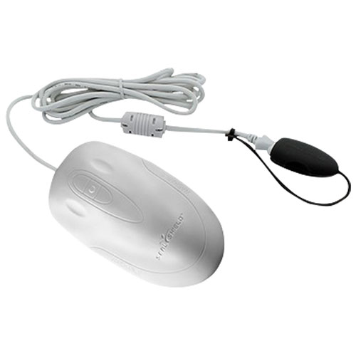 Seal Shield Silk Wired Optical Mouse - White