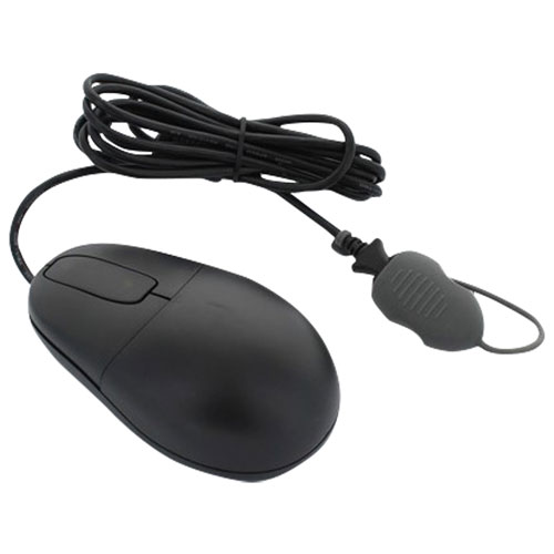 Seal Shield Silver Surf USB Wired Mouse - Black