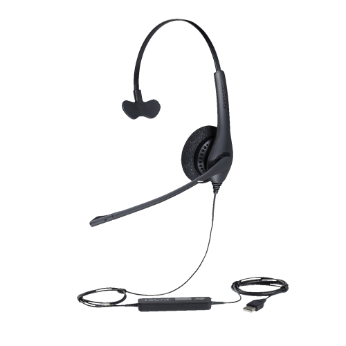 Casque d’écoute mono à suppression du bruit BIZ 1500 de Jabra avec microphone - Noir -