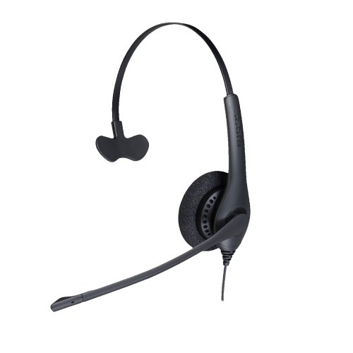 Jabra BIZ 1500 Mono On-Ear Noise Cancelling Headset with Mic - Black -