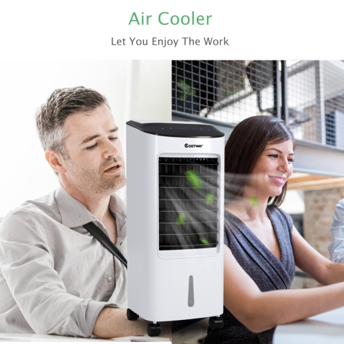 Ventilateur et humidificateur d'air mobile à évaporation avec filtre et télécommande