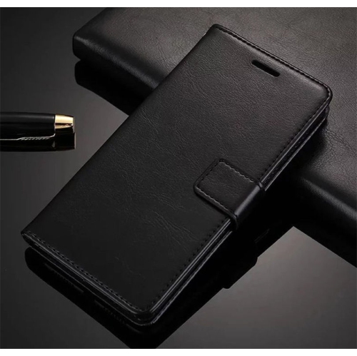 LEDEX  Magnetic Leather Wallet Stand Case Cover Card Holder for Samsung Galaxy S20 Plus (Black)