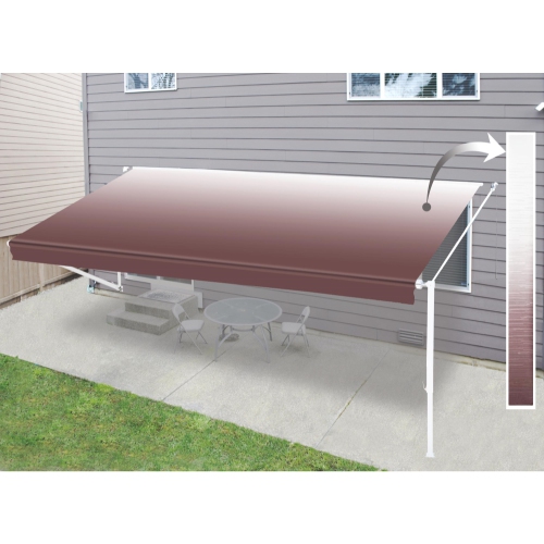 ALEKO Fabric Replacement For 10x8 Ft Retractable Awning Burgundy Color 