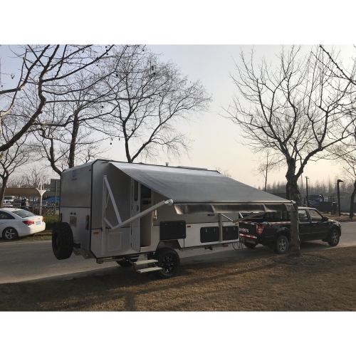 ALEKO  ® 10X8 Feet Rv Awning Fabric Replacement for Retractable Awning Color In Grey