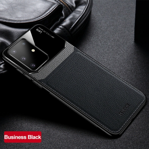 Leather case back cover Protective Cover Phone Case Glass Back Shell For Samsung Galaxy S20 PLUS