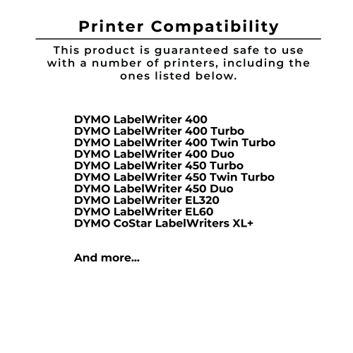 Zoomtoner Compatible DYMO 30332 Multipurpose Label Rolls - 1" x 1" 750 Labels Per Roll