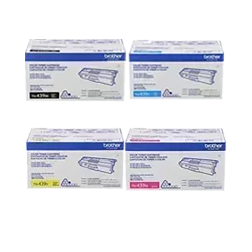 ~Brand New Original BROTHER TN439 Laser Toner Cartridge Set Black Cyan Magenta Yellow